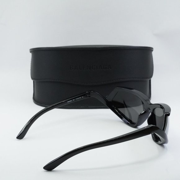 FINAL PRICE NEW BALENCIAGA BB0289S 001 BLACK SILVER SUNGLASSES - Picture 10 of 10